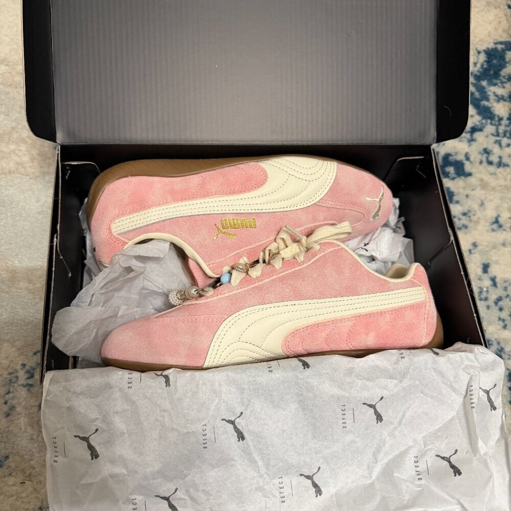 NIB Puma Speedcat Faded in Carnation Pink Alpine Snow - Picture 2 of 4